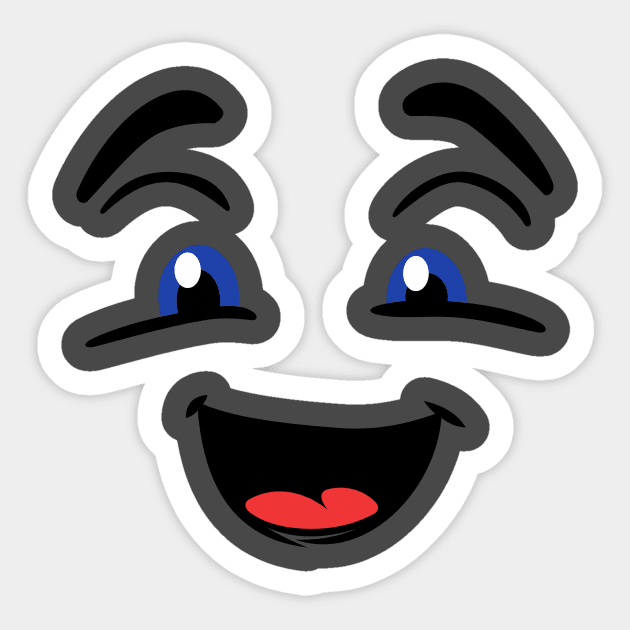 face Sticker by linesdesigns